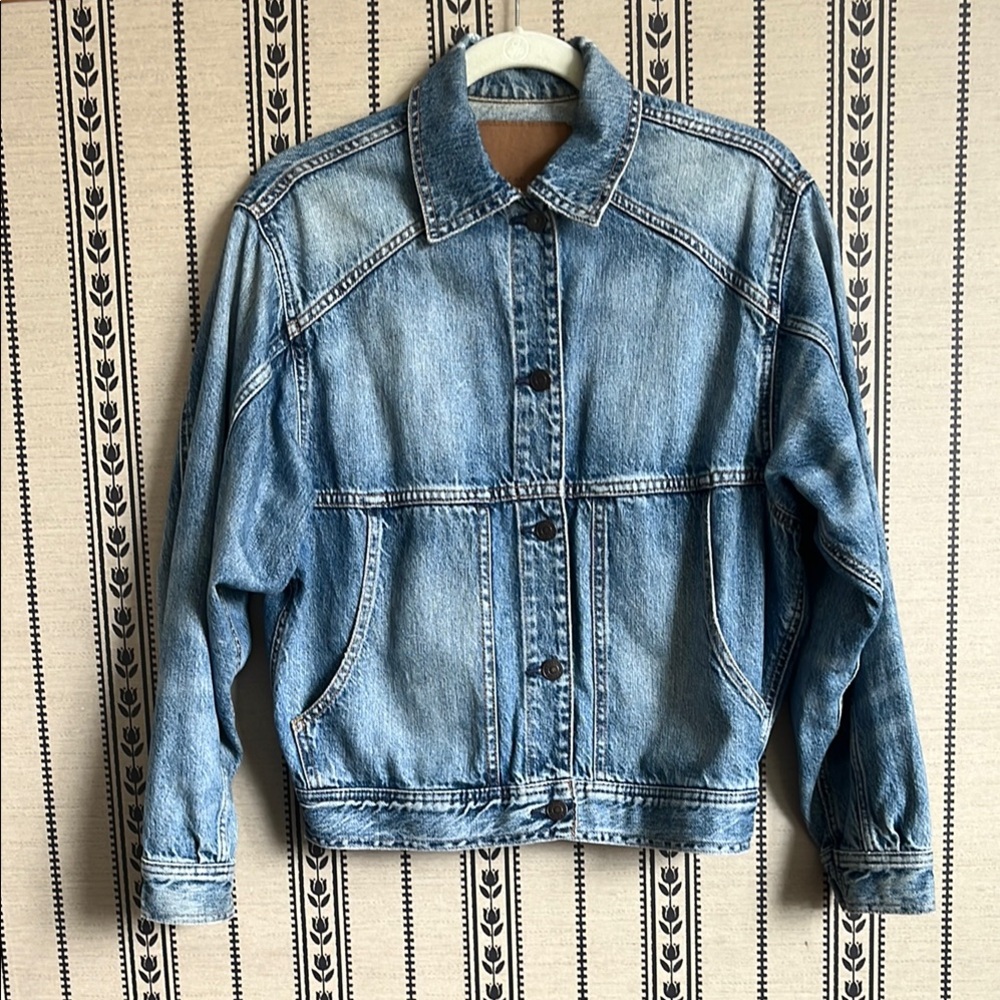Denim bomber jacket